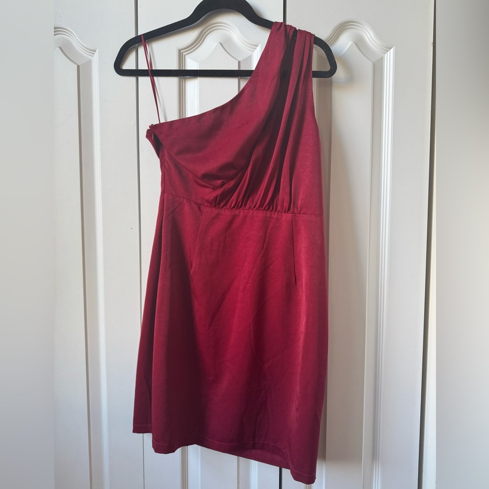 Red Soho One Shoulder Dress